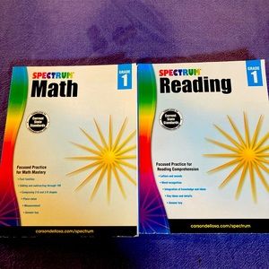 Spectrum Math and Reading Grade 1 workbooks Carson Dellosa Education